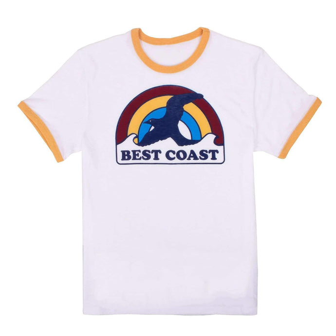 'Rainbow Bird' Unisex Ringer T-Shirt